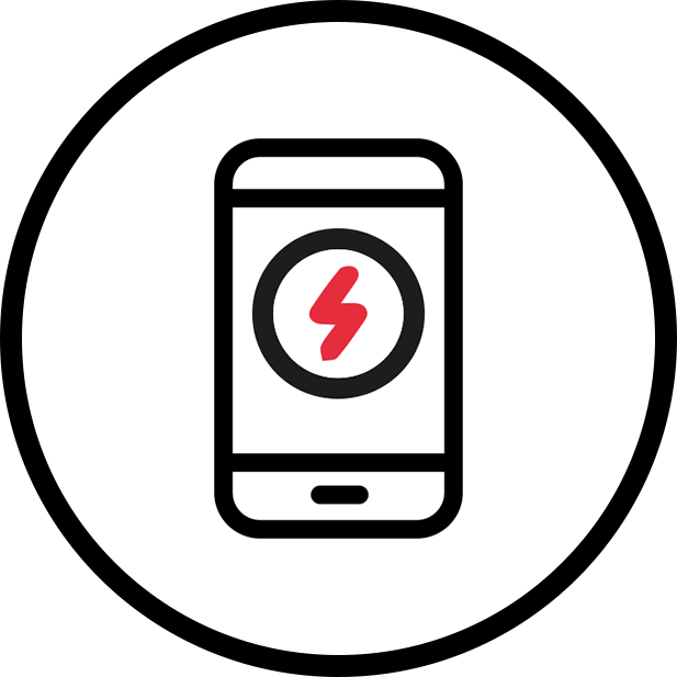 Mobile Phone Charging Icon PNG Image