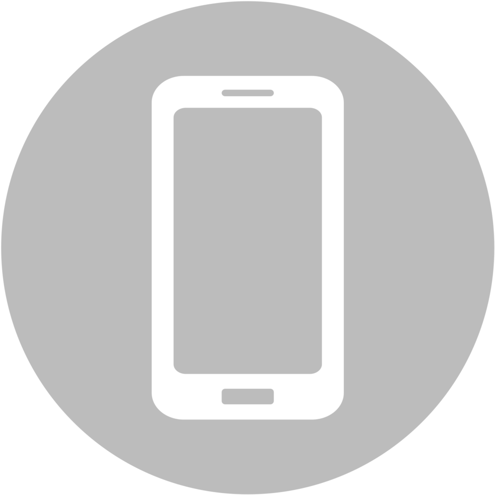 Mobile Phone Icon Graphic PNG Image