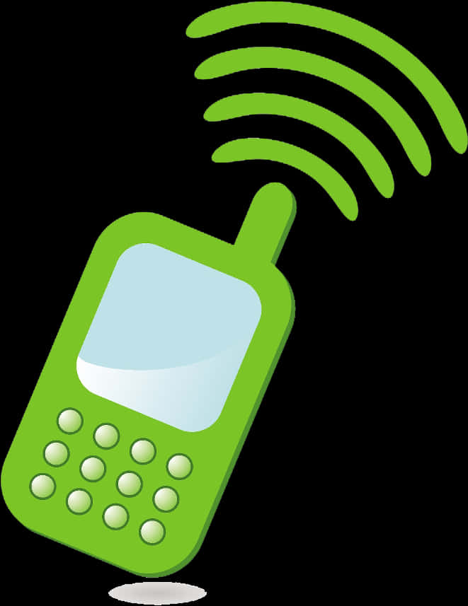 Mobile Phone Signal Illustration PNG Image