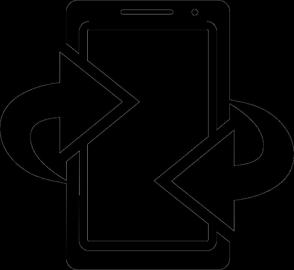 Mobile Phone Sync Icon PNG Image