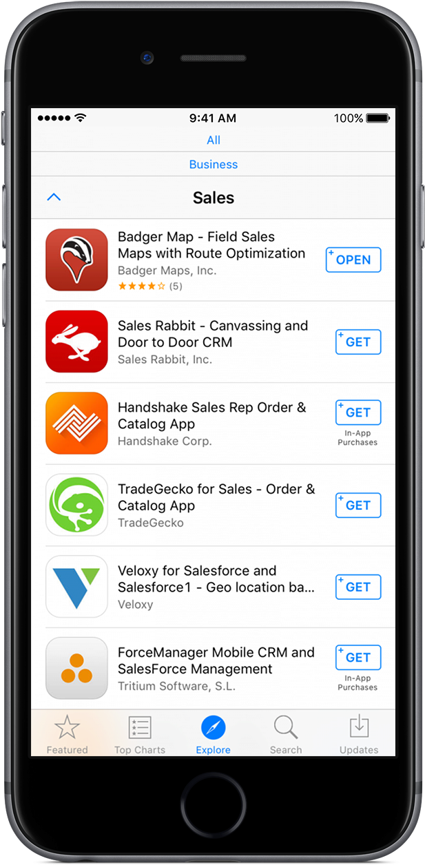 Mobile Sales Apps Display PNG Image