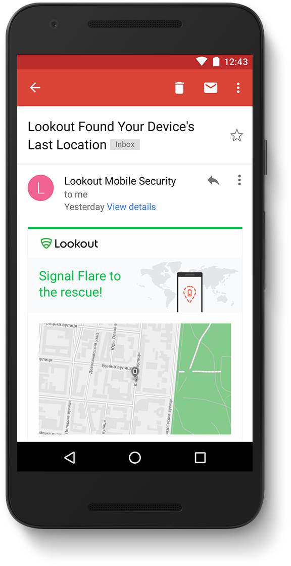 Mobile Security App Location Tracking PNG Image