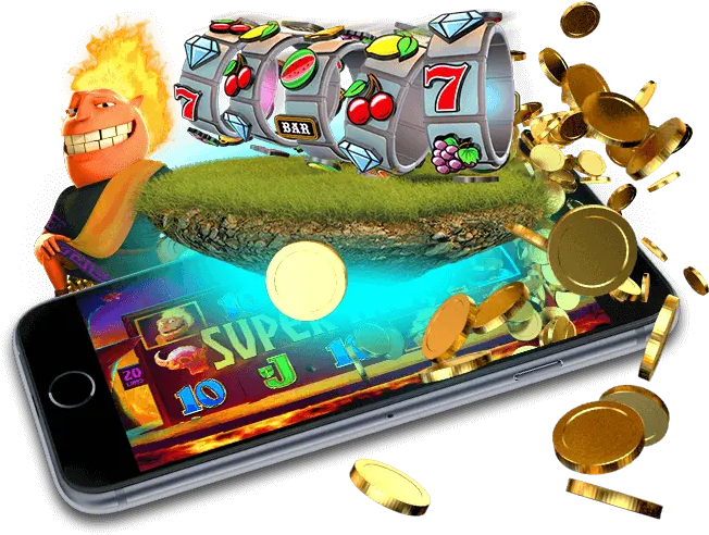 Mobile Slot Game Jackpot Win PNG Image