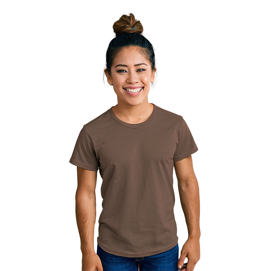 Mocha Brown Blank Shirt Png 21 PNG Image