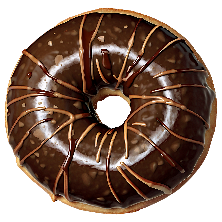 Mocha Swirl Donut Png Gvd48 PNG Image