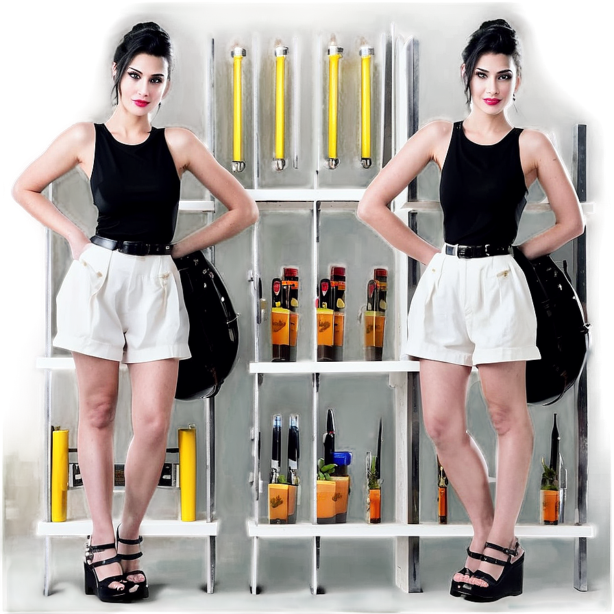 Model In Black And White Png Khi PNG Image