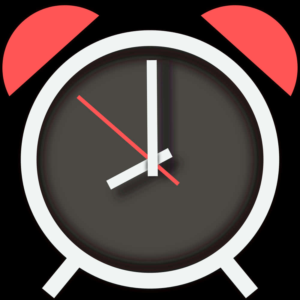 Modern Alarm Clock Design PNG Image