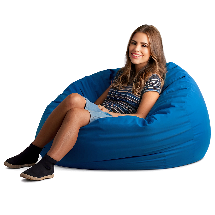 Modern Bean Bag Chair Png 06132024 PNG Image