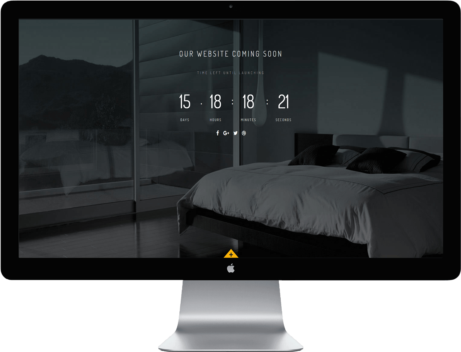 Modern Bedroom Website Countdown PNG Image