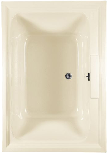 Modern Beige Bathtub Top View PNG Image