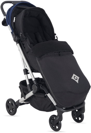 Modern Black Baby Stroller PNG Image