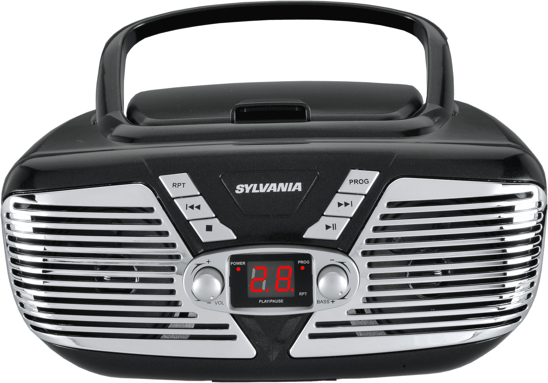 Modern Black Boombox Sylvania PNG Image