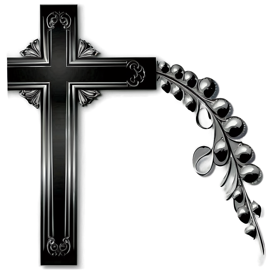 Modern Black Cross Graphic Png 48 PNG Image