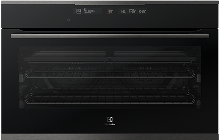 Modern Black Electric Oven PNG Image