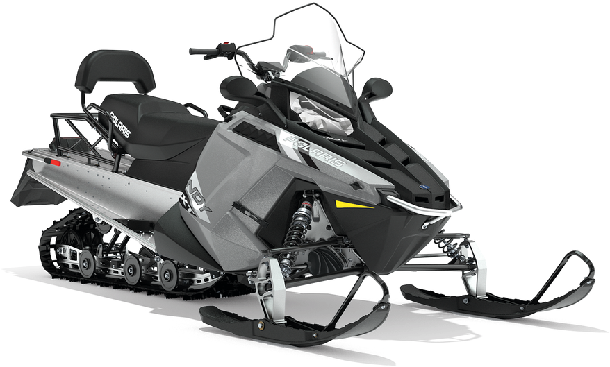 Modern Black Snowmobile PNG Image