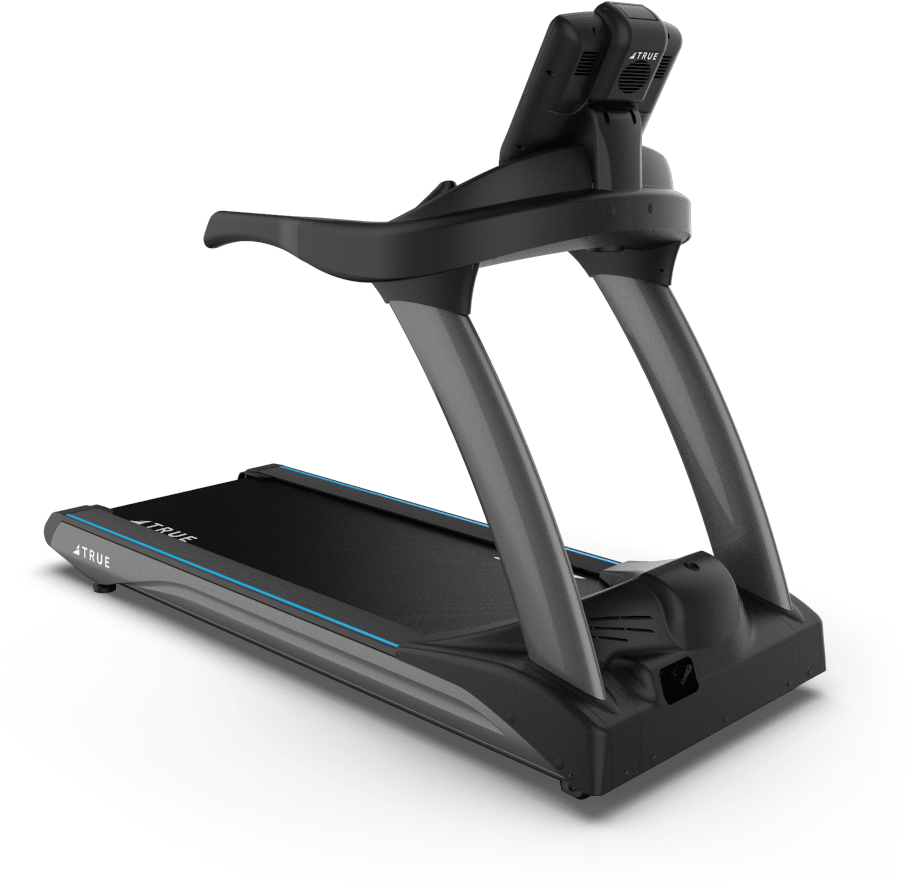 Modern Black Treadmill PNG Image