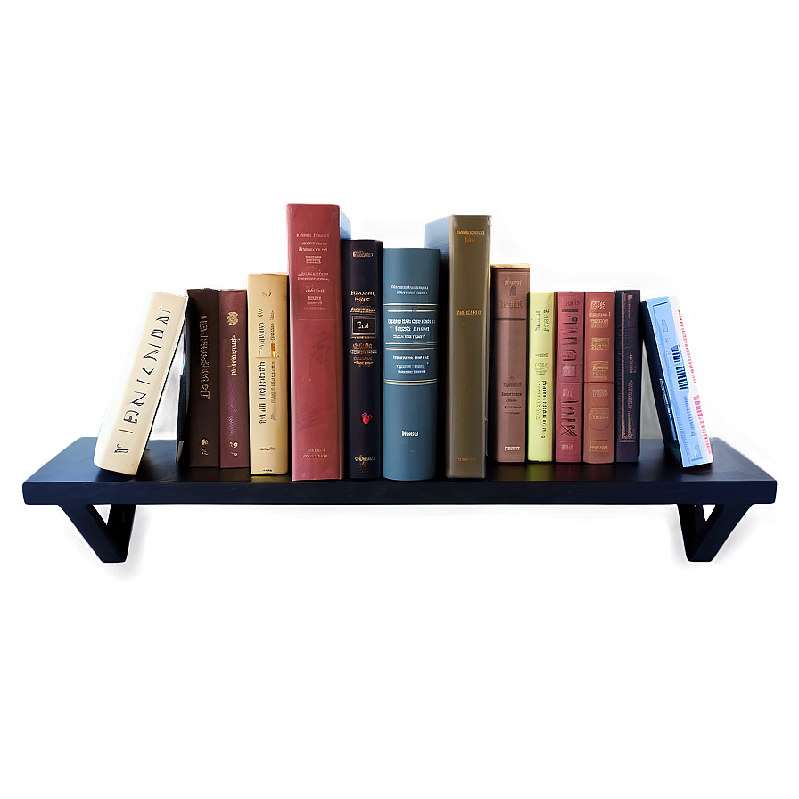 Modern Bookshelf Books Png Bbc43 PNG Image