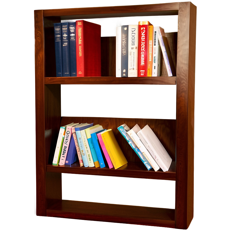 Modern Bookshelf Books Png Yua PNG Image