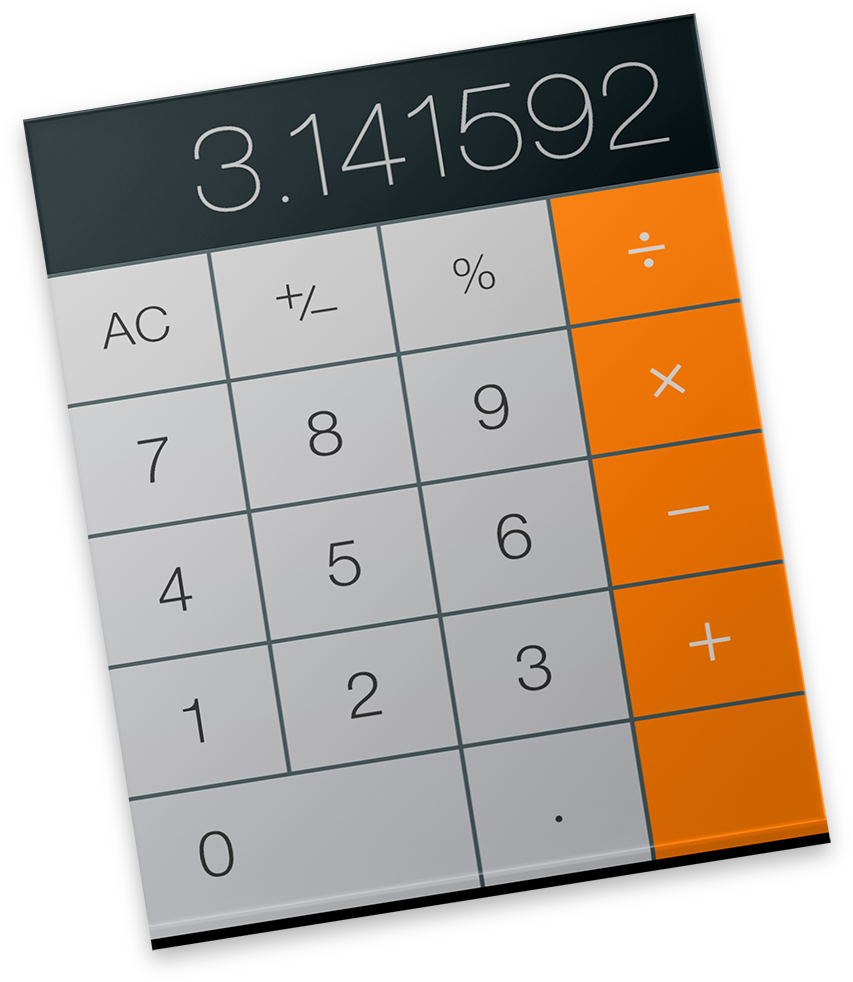 Modern Calculator Icon PNG Image