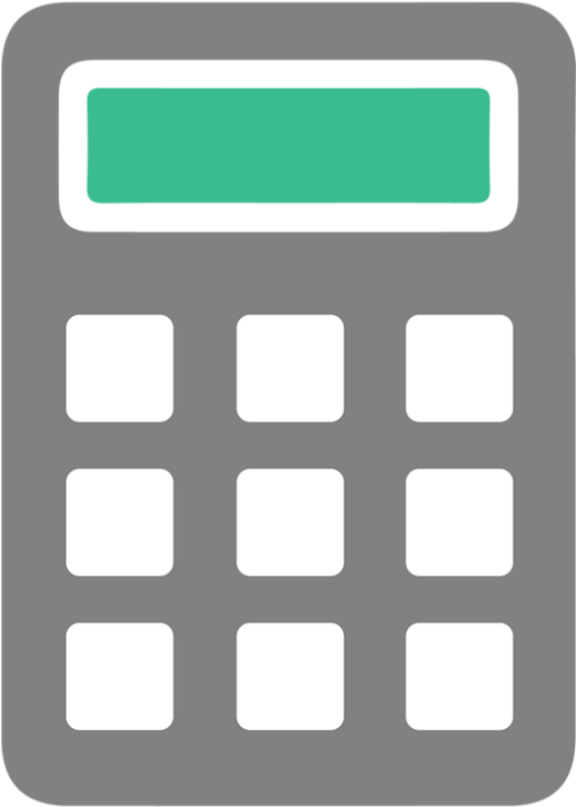 Modern Calculator Icon PNG Image