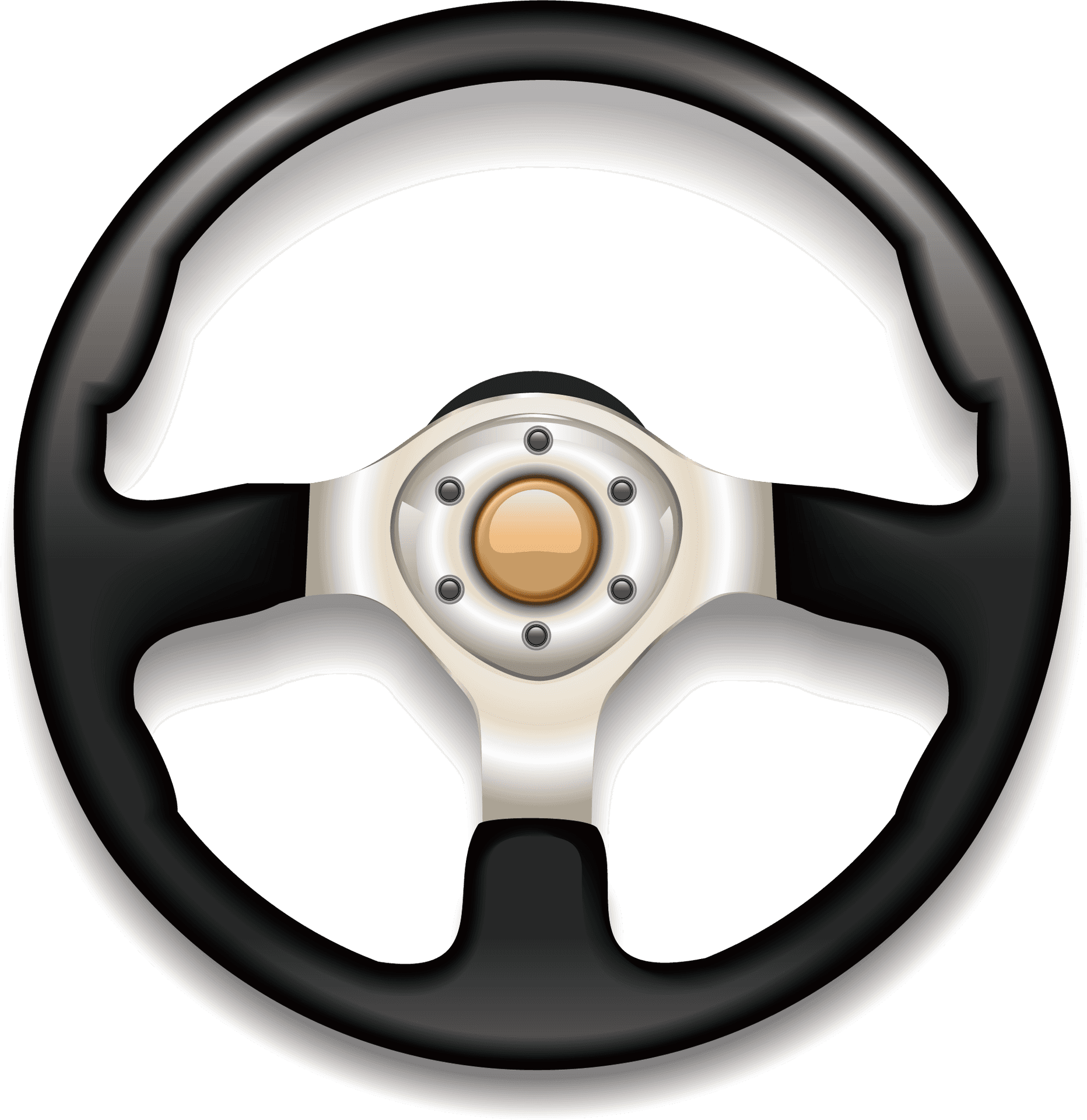 Modern Car Steering Wheel.png PNG Image