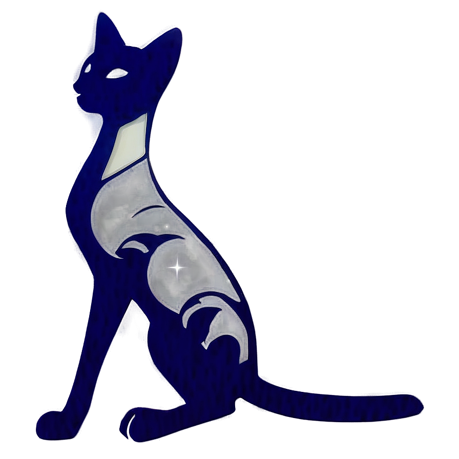 Modern Cat Silhouette Png Duw PNG Image