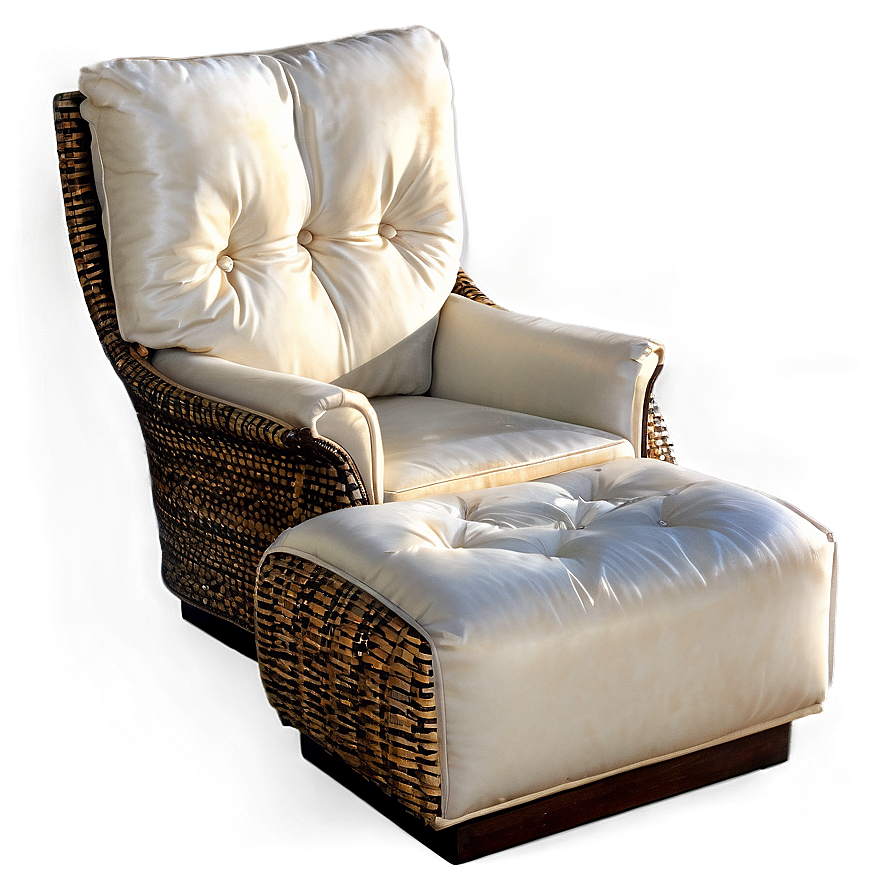 Modern Chair With Ottoman Png 85 PNG Image