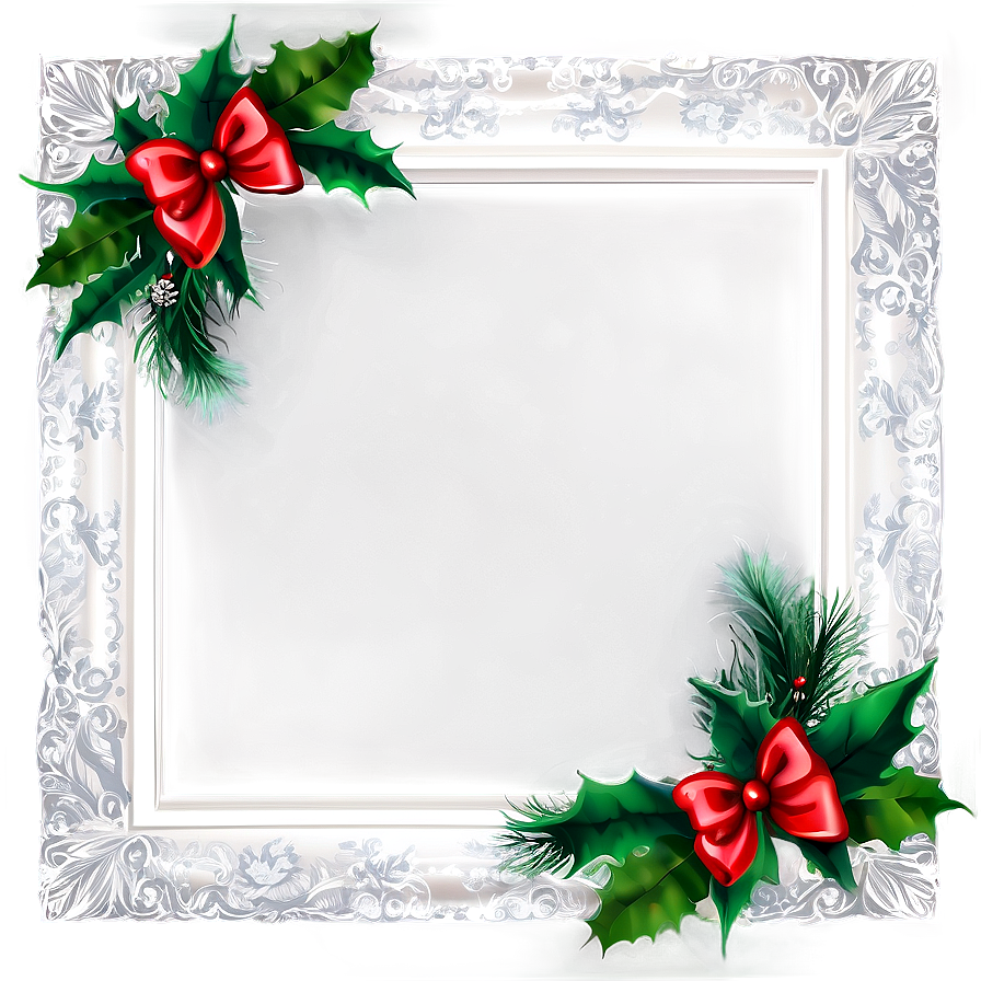 Modern Christmas Frame Png Abl23 PNG Image