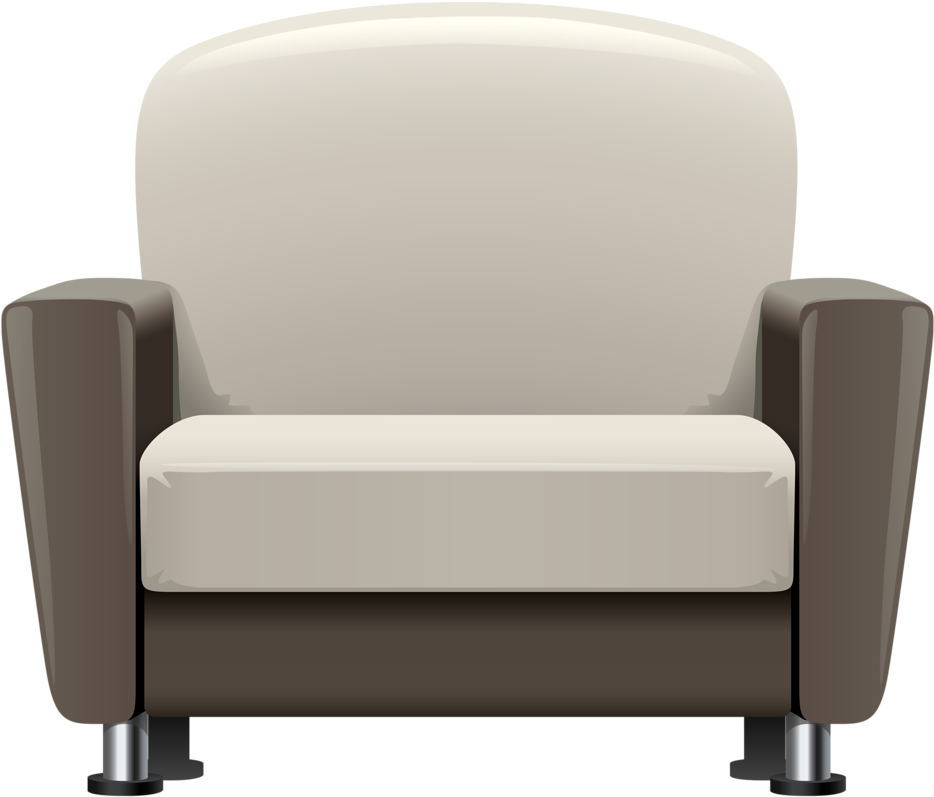 Modern Comfortable Armchair PNG Image