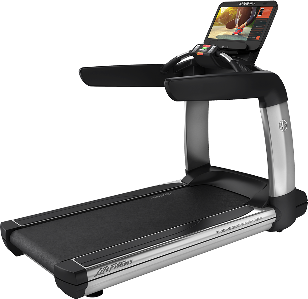 Modern Commercial Treadmill PNG Image