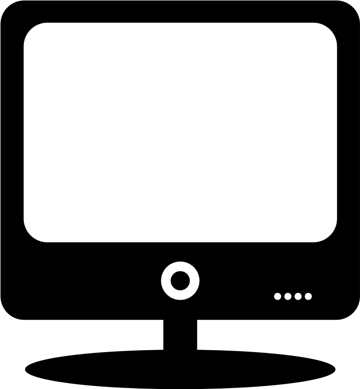 Modern Computer Monitor Clipart PNG Image