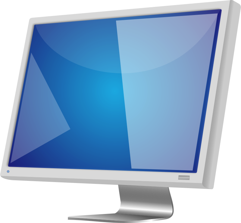 Modern Computer Monitor Display PNG Image