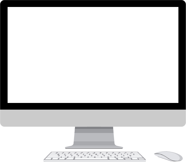 Modern Desktop Setup PNG Image