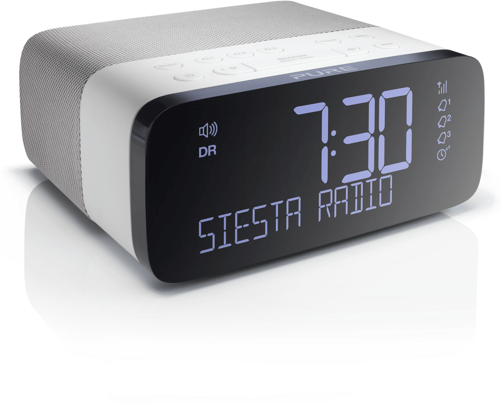 Modern Digital Alarm Clock PNG Image