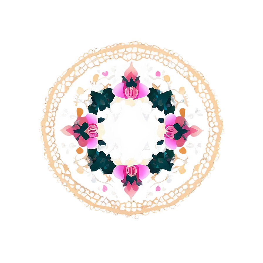 Modern Doily Design Png Icw39 PNG Image