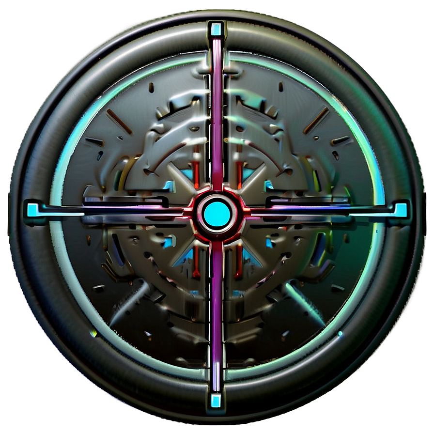 Modern Dot Crosshair Png Uec36 PNG Image