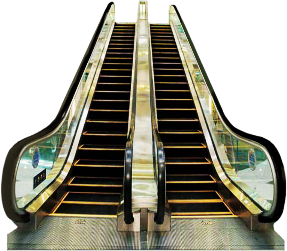 Modern Escalator Design PNG Image