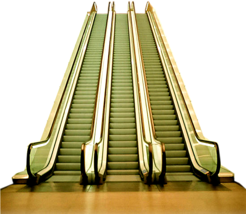 Modern Escalator Design PNG Image