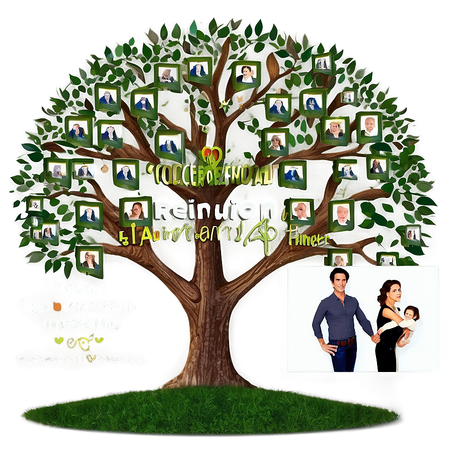 Modern Family Reunion Tree Design Png 06212024 PNG Image