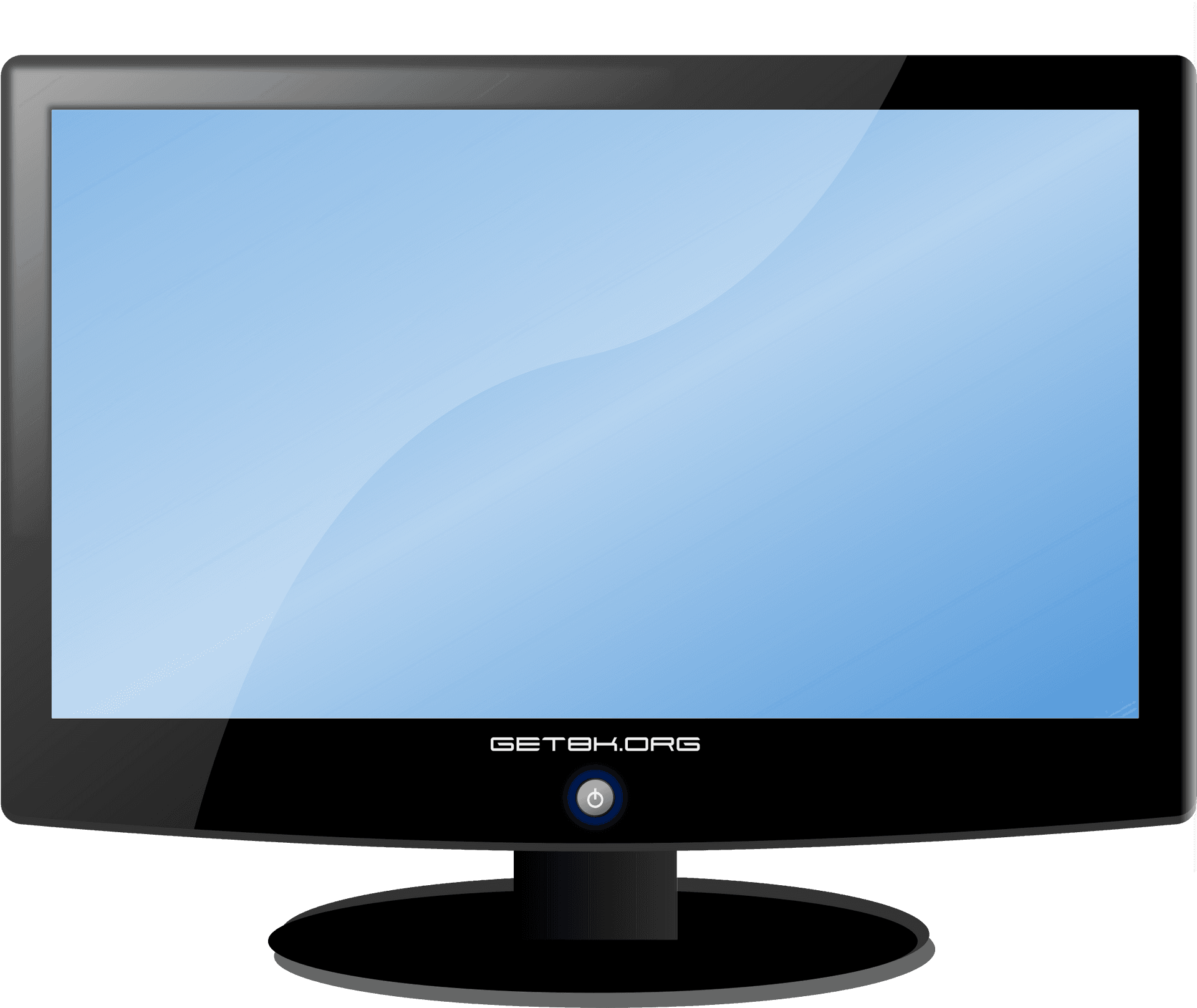 Modern Flat Screen Monitor PNG Image