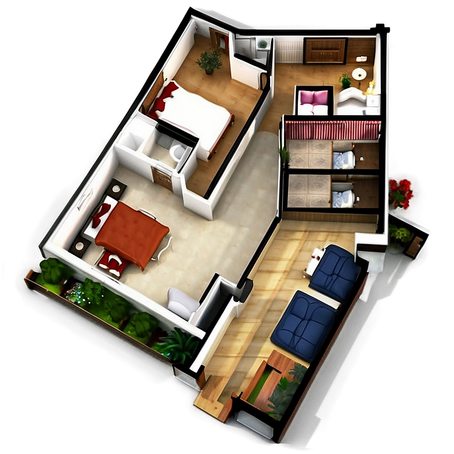 Modern Floor Plan Png Hjm PNG Image