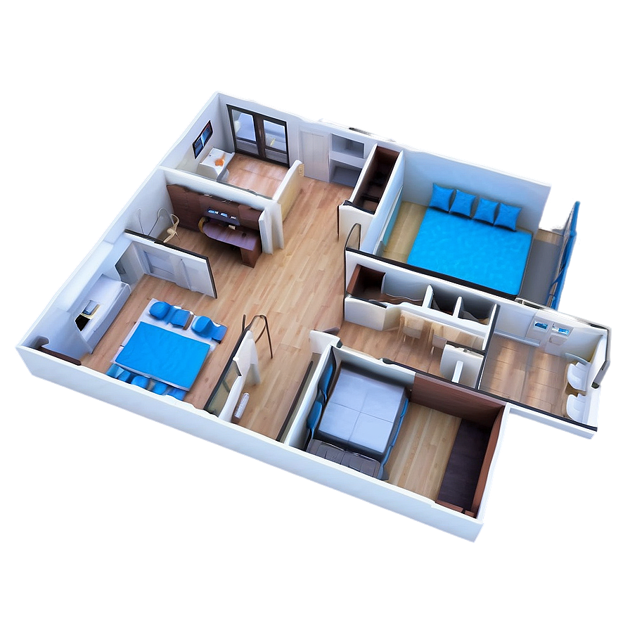 Modern Floor Plan Png Rtb34 PNG Image