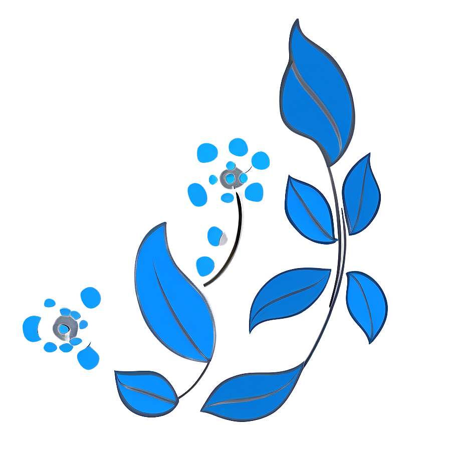 Modern Flower Outline Design Png Xkc14 PNG Image