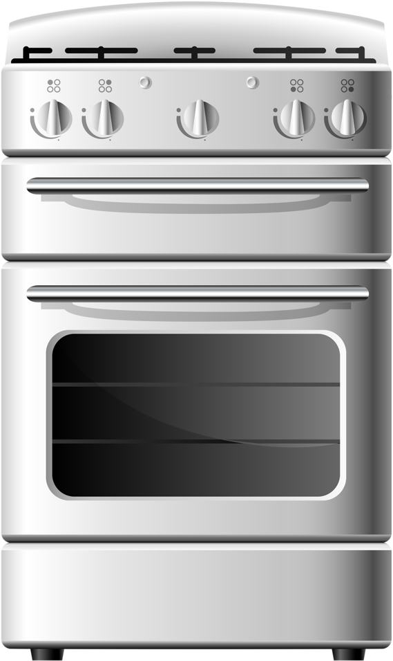 Modern Freestanding Gas Stove PNG Image