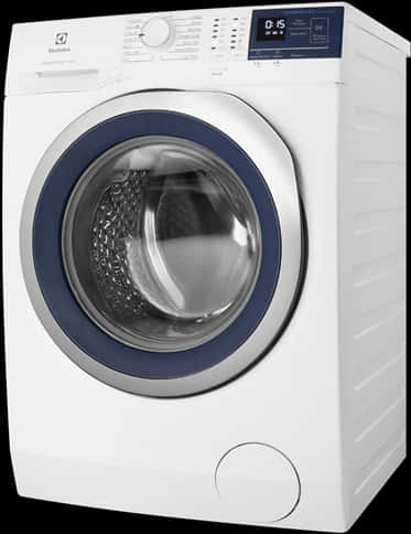 Modern_ Front_ Load_ Washing_ Machine PNG Image