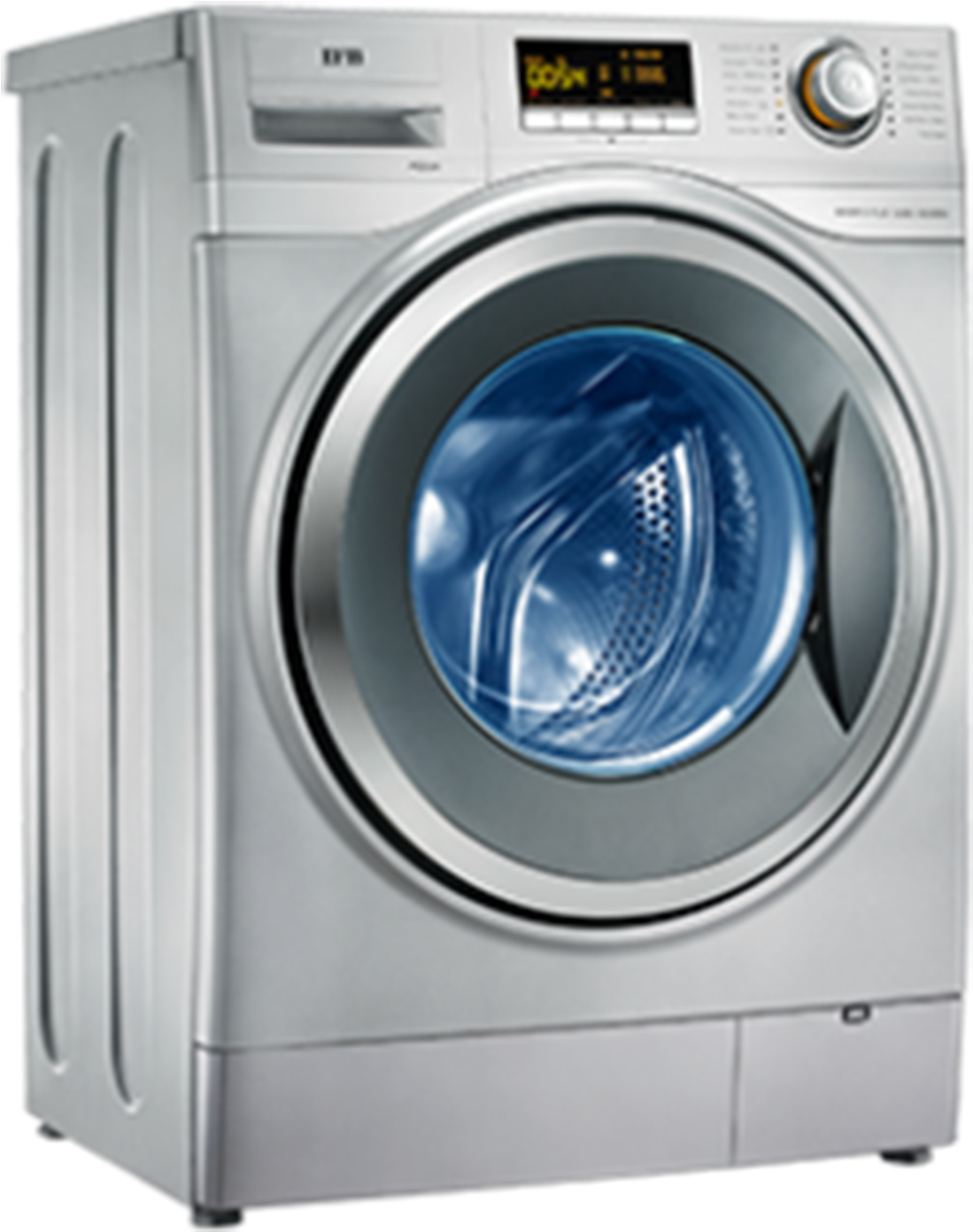 Modern Front Load Washing Machine PNG Image