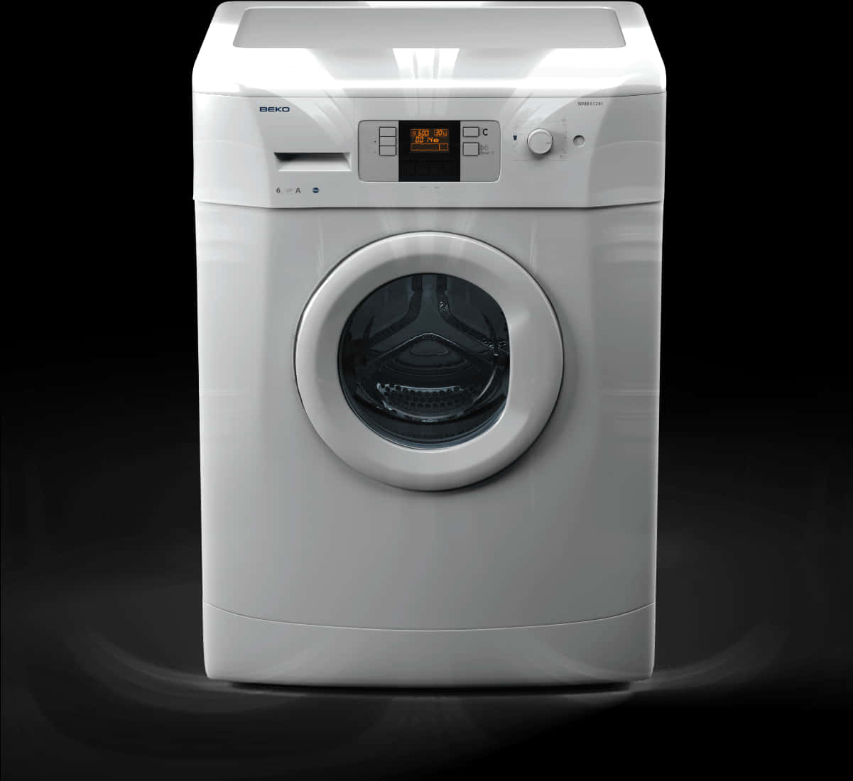 Modern Front Load Washing Machine PNG Image