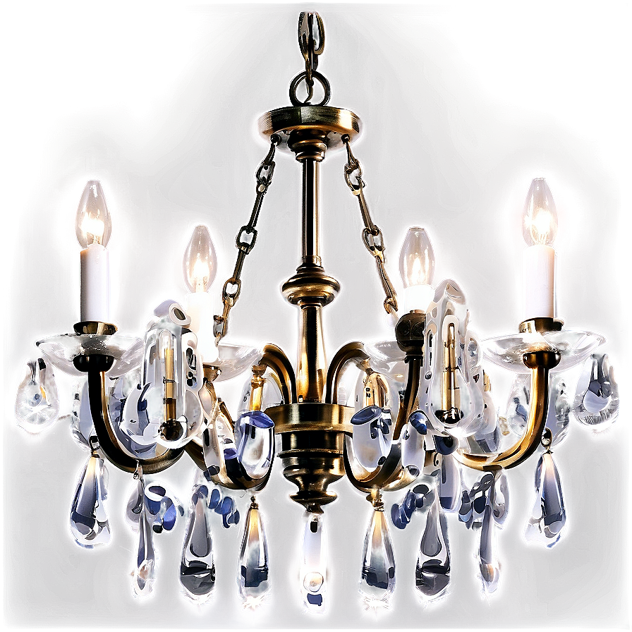 Modern Glass Chandelier Png 06282024 PNG Image