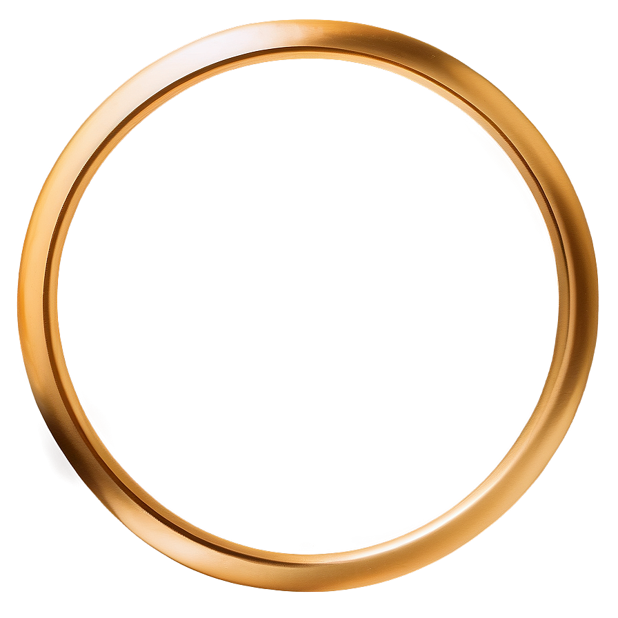 Modern Gold Circle Frame Png Isw PNG Image