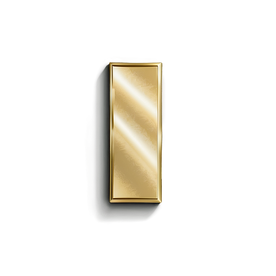 Modern Gold Rectangle Png Svf PNG Image